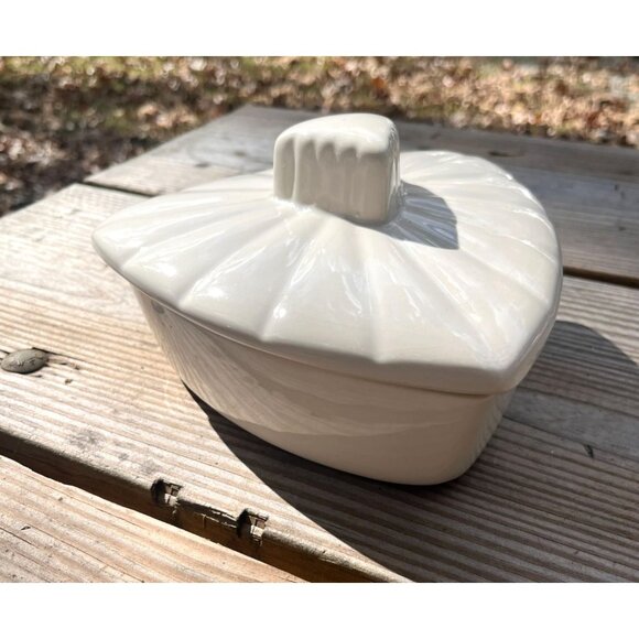 Mid-Century Modern Triangle Bowl With Lid California Pottery Atomic Style - Picture 2 of 11